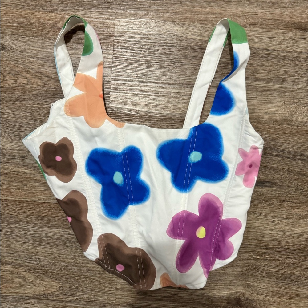 Floral corset looks like the viral withjean corset